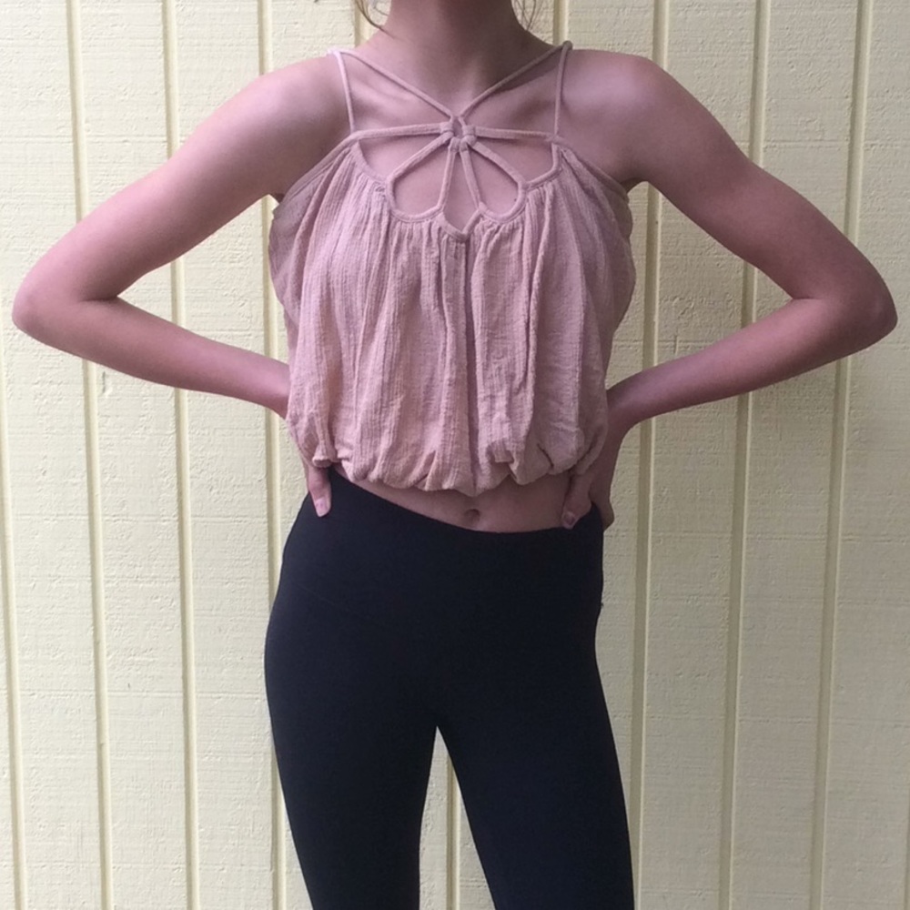 Poof New York blouse/tank top (nude).